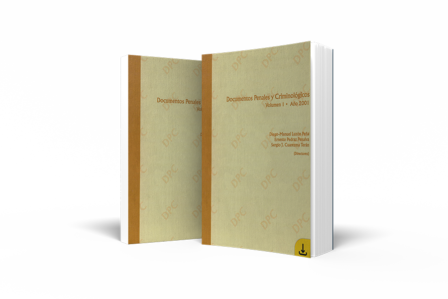 Libro: Documentos Penales y Criminológicos (DPC), Volumen 1 (2001)